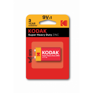 Изображение Kodak Элементы питания Heavy Duty 6F22-1BL , (10/50)