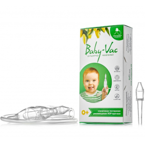 Изображение Аспиратор назальный детский Baby-Vac (Бейби-Вак) с двумя сменными многоразовыми насадками, арт.19204